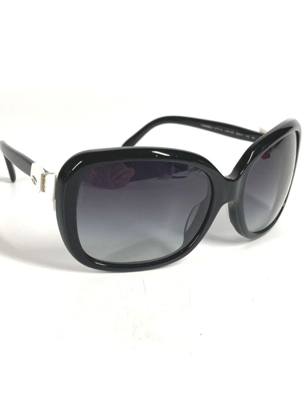 Chanel Sunglasses Ribbon CC Coco Mark Logo 5171-a Acetate Black